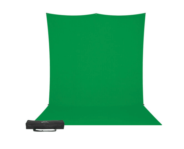Westcott X-Drop Pro Fabric Backdrop Sweep Kit (Chroma-Key Green Screen, 8 x 13') | PROCAM
