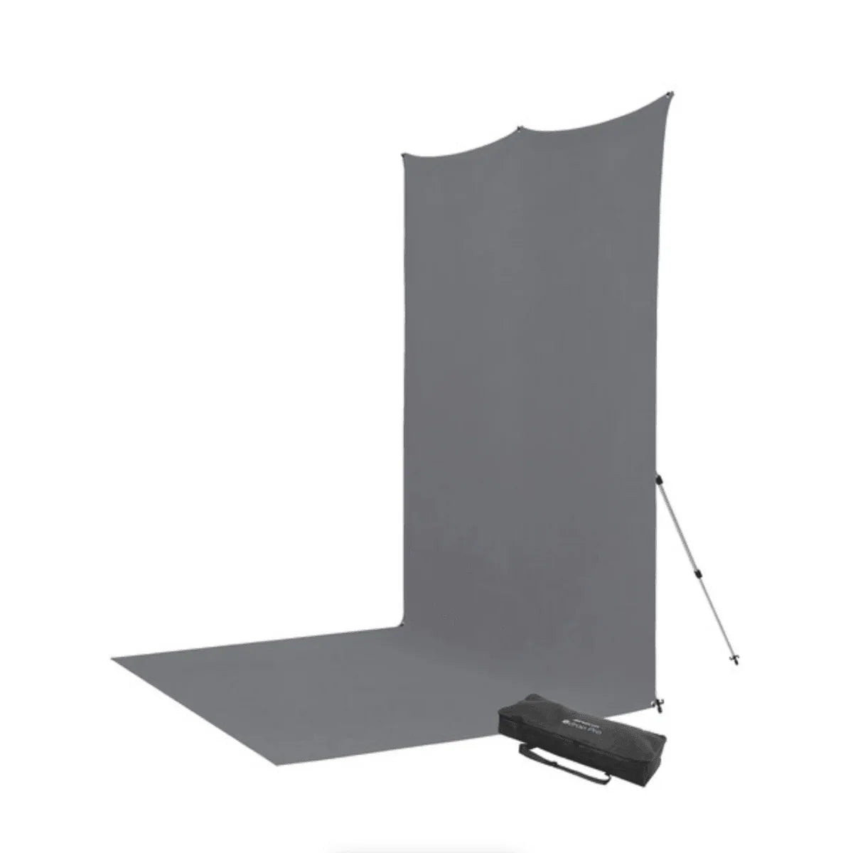 Westcott X-Drop Pro Fabric Backdrop Sweep Kit (Neutral Gray, 8 x 13') at PROCAM | procam.com