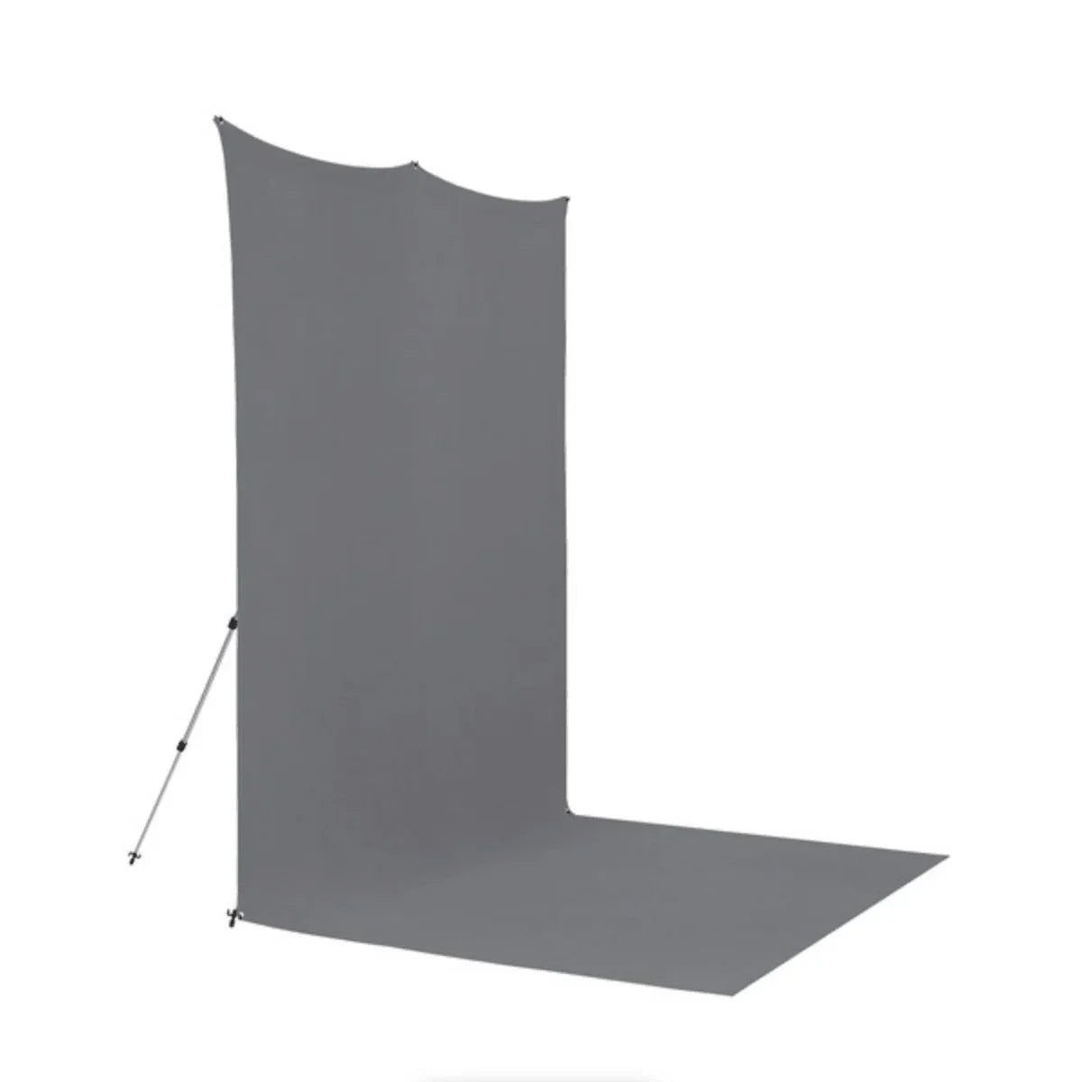 Westcott X-Drop Pro Fabric Backdrop Sweep Kit (Neutral Gray, 8 x 13') at PROCAM | procam.com