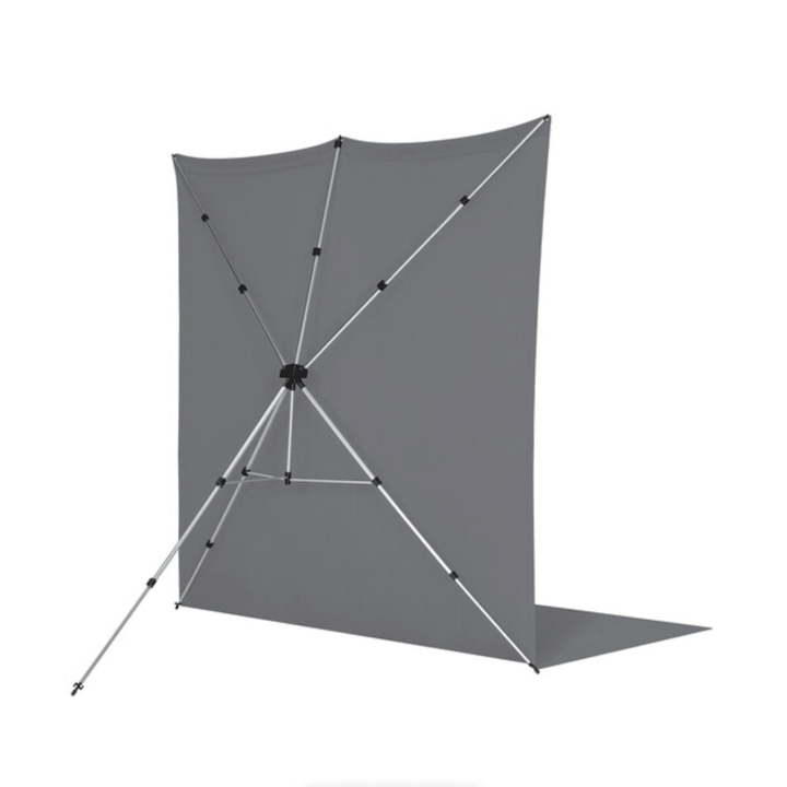 Westcott X-Drop Pro Fabric Backdrop Sweep Kit (Neutral Gray, 8 x 13') | PROCAM