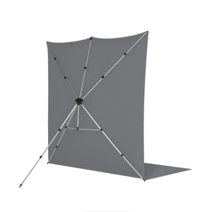 Westcott X-Drop Pro Fabric Backdrop Sweep Kit (Neutral Gray, 8 x 13') at PROCAM | procam.com