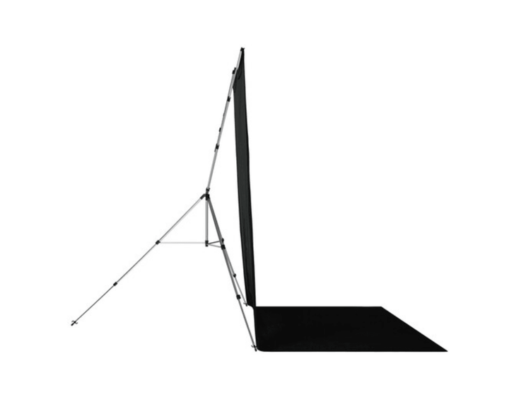 Westcott X-Drop Pro Fabric Backdrop Sweep Kit (Rich Black, 8 x 13') | PROCAM