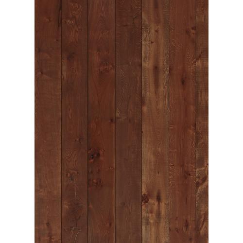 Westcott X-Drop Vinyl Backdrop - Wood Plank Cherry (5' x 7') | PROCAM