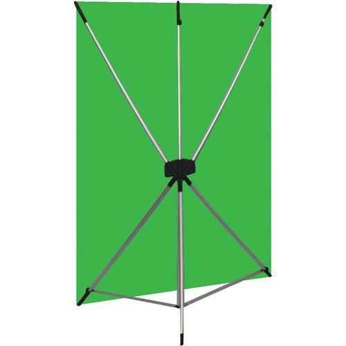 Westcott X-Drop Wrinkle-Resistant Backdrop Kit - Chroma-Key Green (5' x 7') | PROCAM