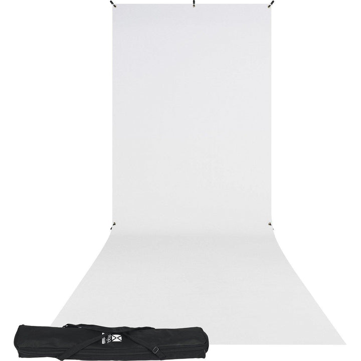 Westcott X-Drop Wrinkle-Resistant Backdrop Kit - High-Key White Sweep (5' x 12') | PROCAM