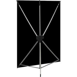 Westcott X-Drop Wrinkle-Resistant Backdrop Kit - Rich Black (5' x 7') at PROCAM | procam.com
