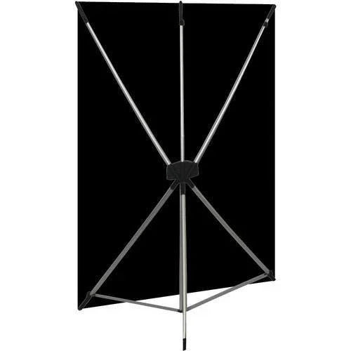Westcott X-Drop Wrinkle-Resistant Backdrop Kit - Rich Black (5' x 7') at PROCAM | procam.com