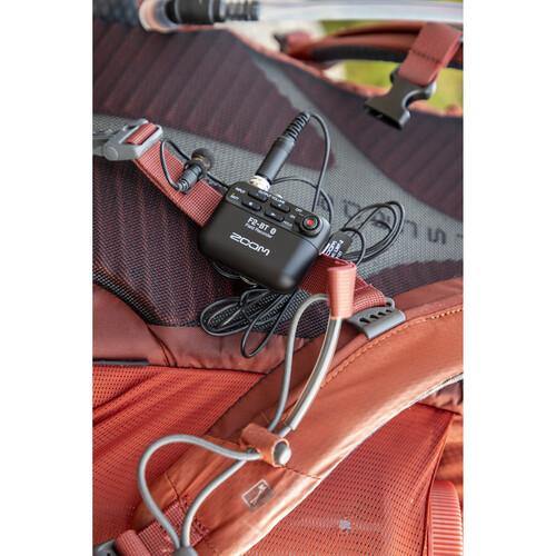 Zoom F2 Ultracompact Portable Field Recorder with Lavalier Microphone | PROCAM