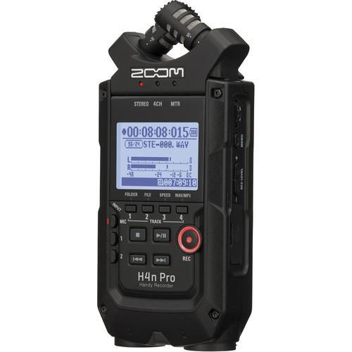 Zoom H4n Pro 4-Input / 4-Track Portable Handy Recorder with Onboard X/Y Mic Capsule (Black) | PROCAM