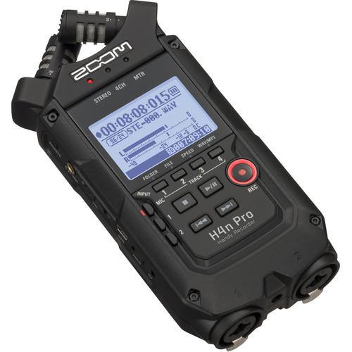 Zoom H4n Pro 4-Input / 4-Track Portable Handy Recorder with Onboard X/Y Mic Capsule (Black) | PROCAM